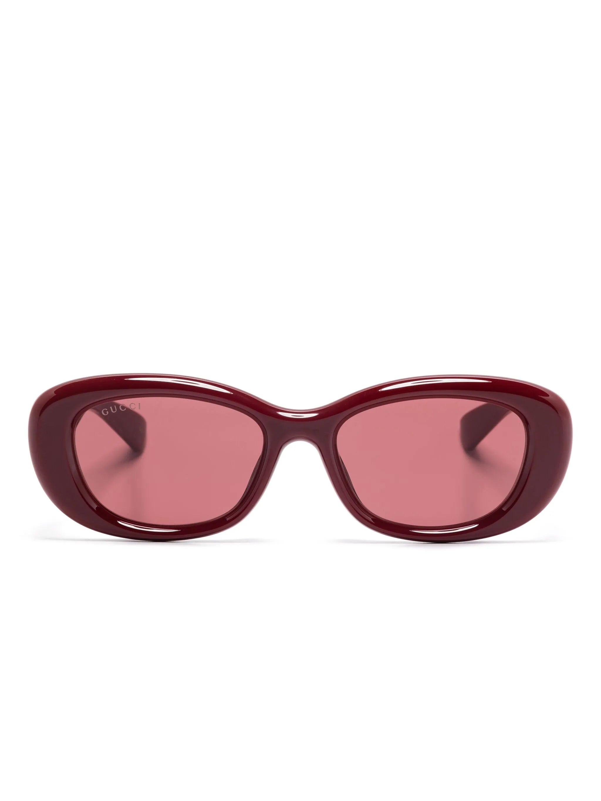 oval-frame sunglasses
