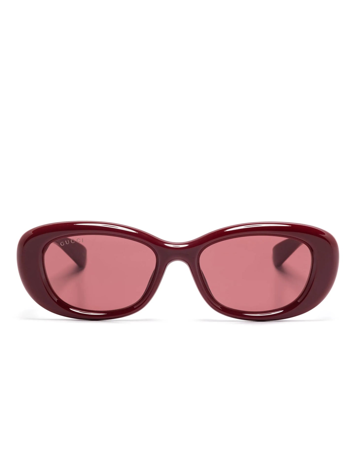 oval-frame sunglasses