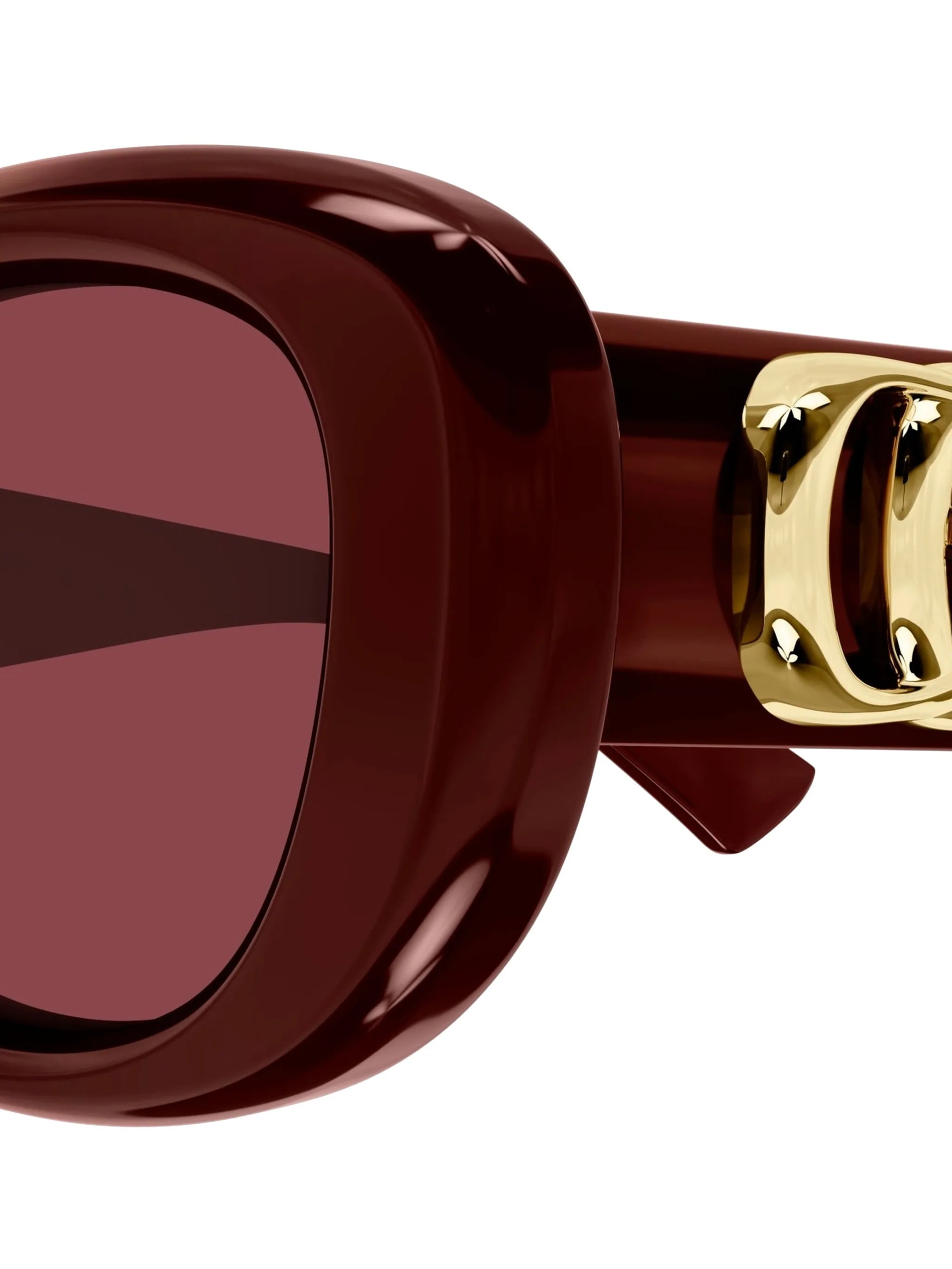 oval-frame sunglasses