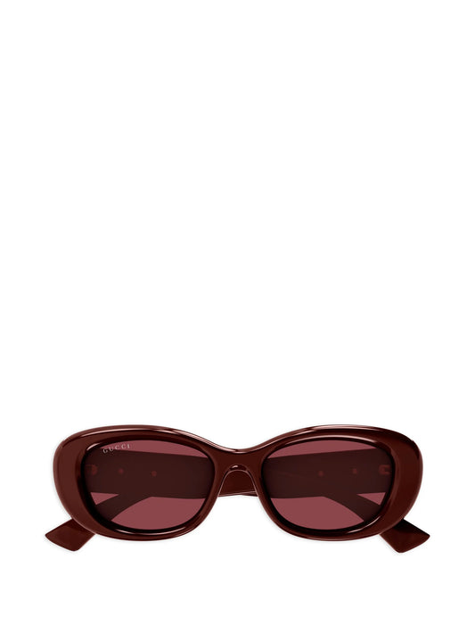oval-frame sunglasses