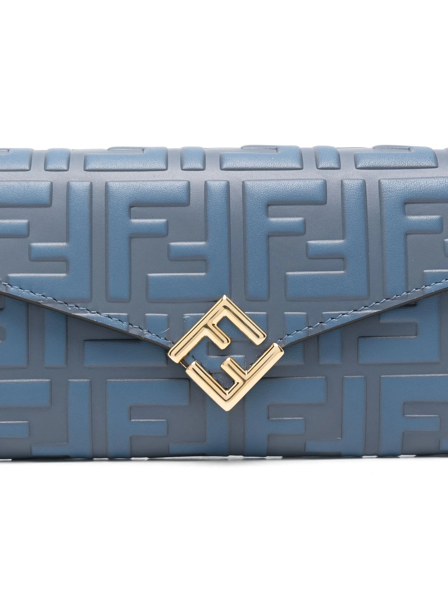 monogram-pattern clutch bag
