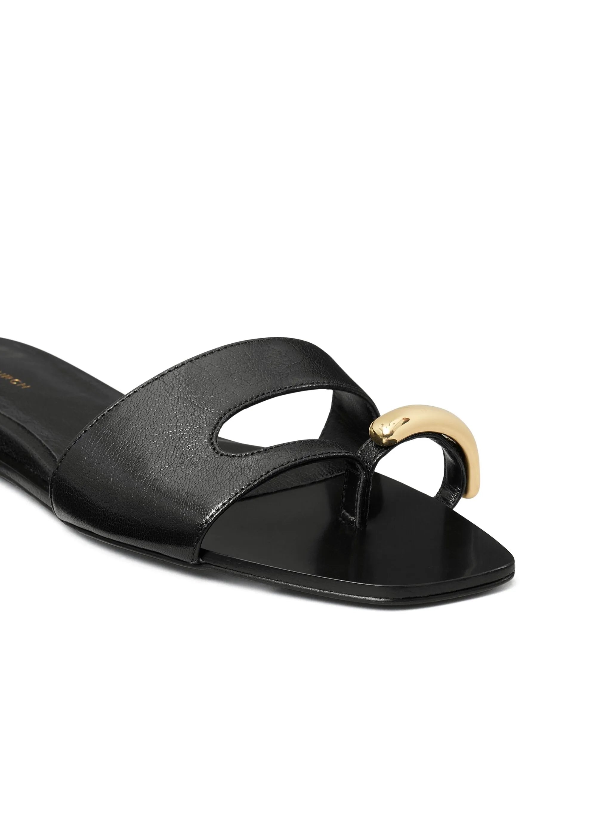 Pierced flat sandals