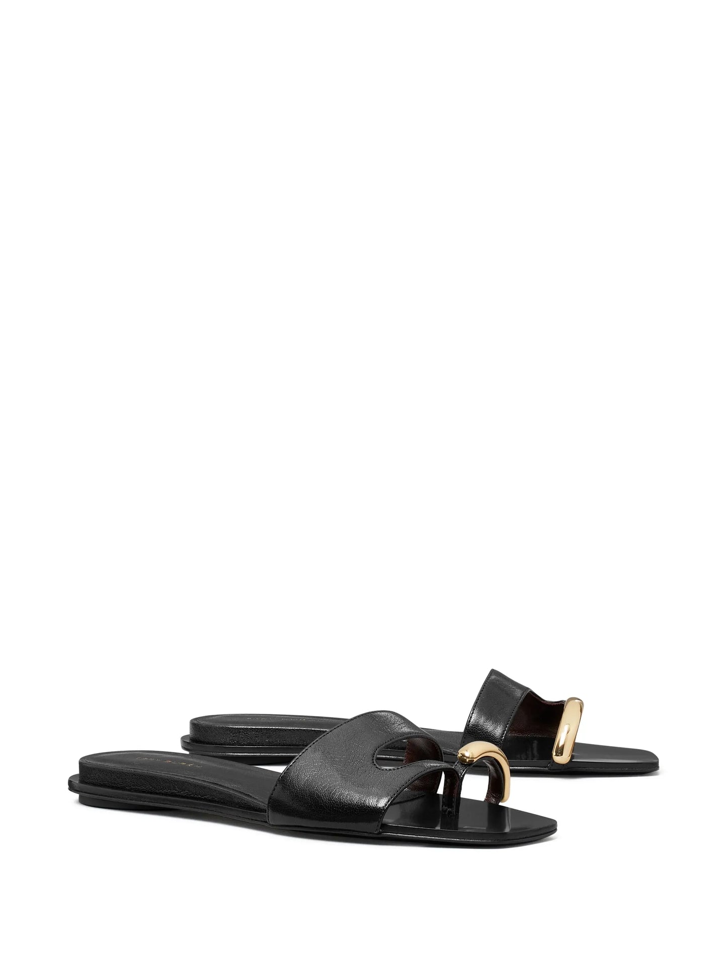 Pierced flat sandals