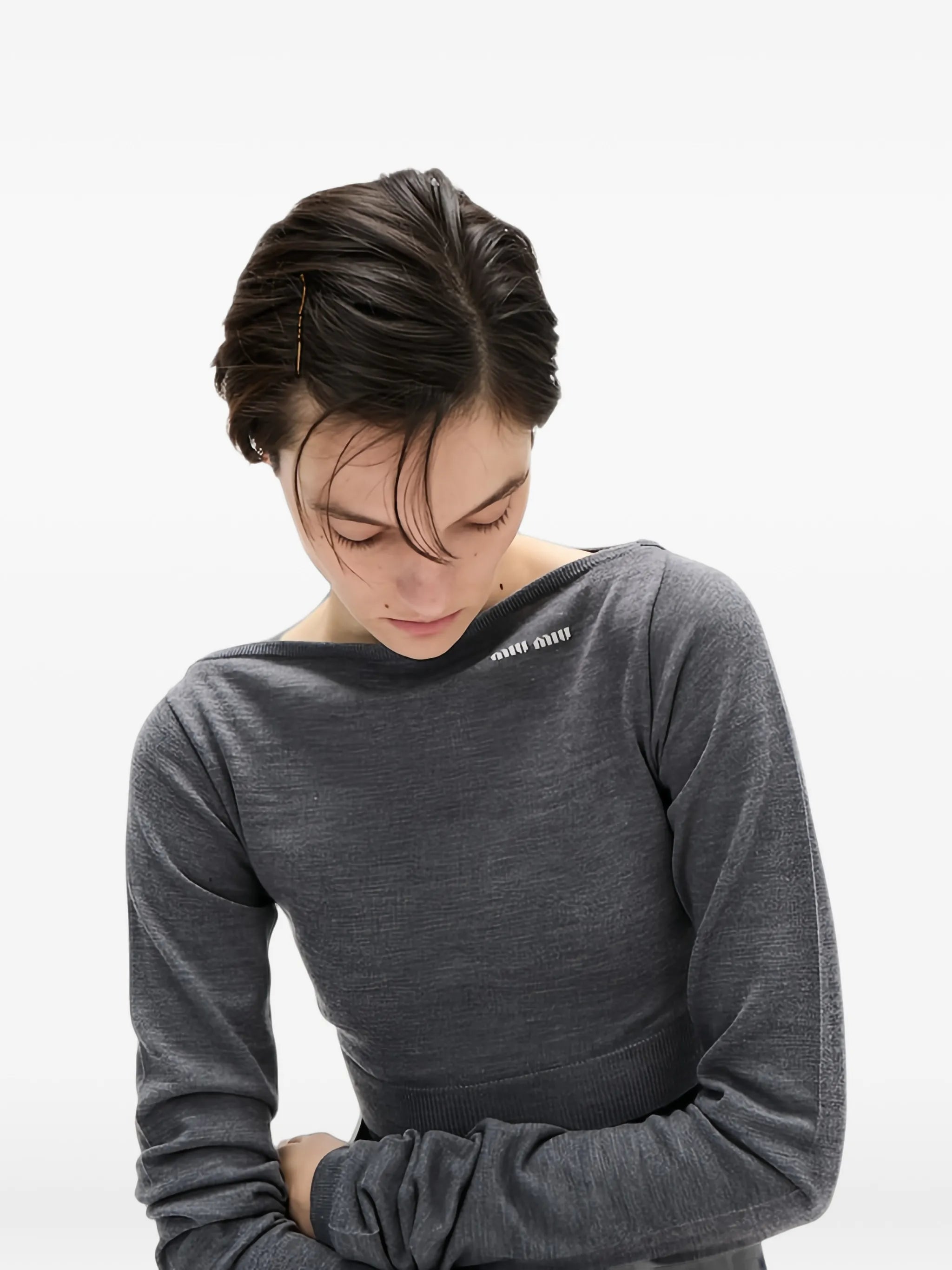boat-neck top