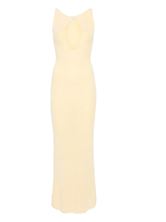 ribbed-knit maxi dress