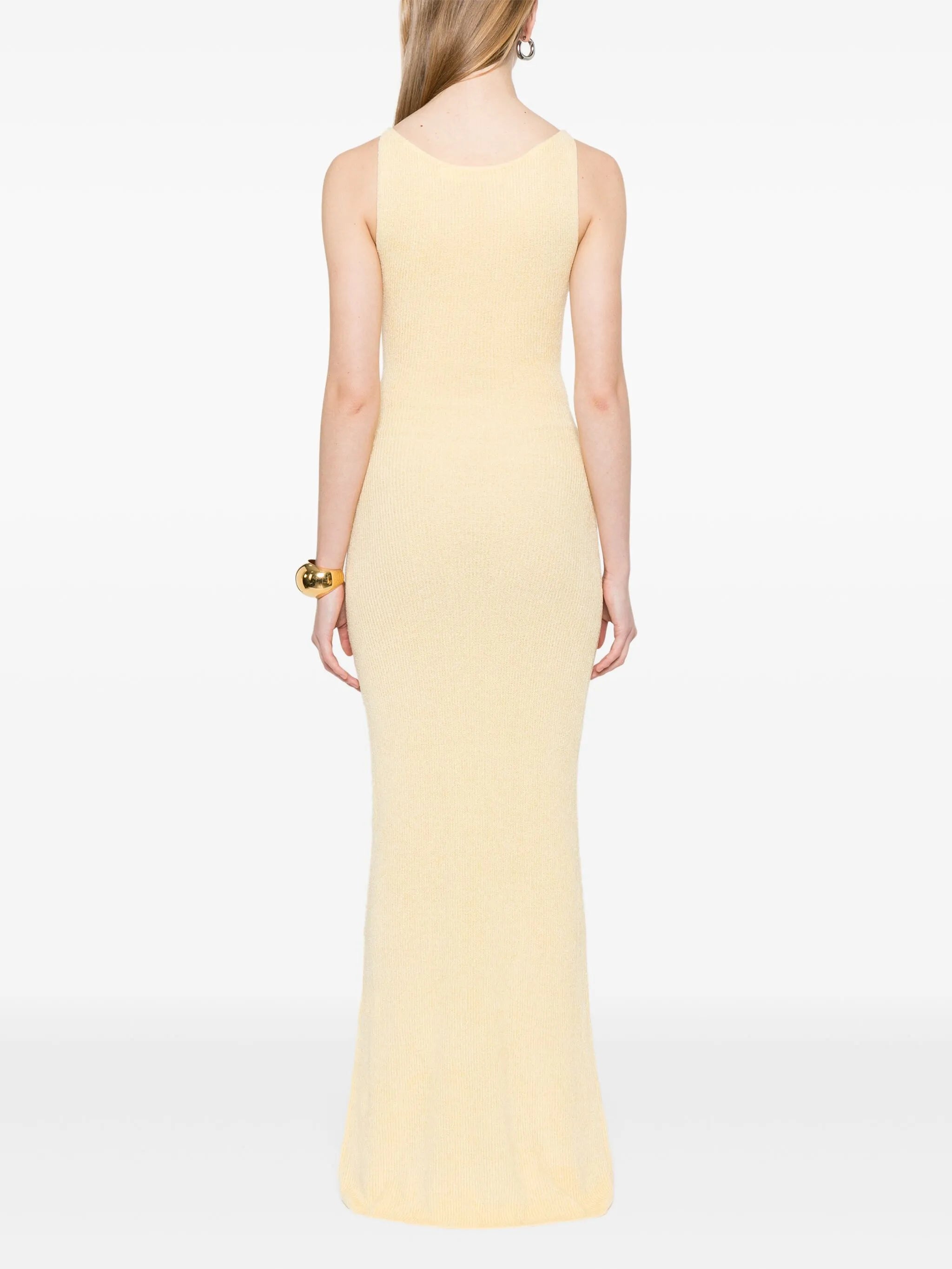ribbed-knit maxi dress