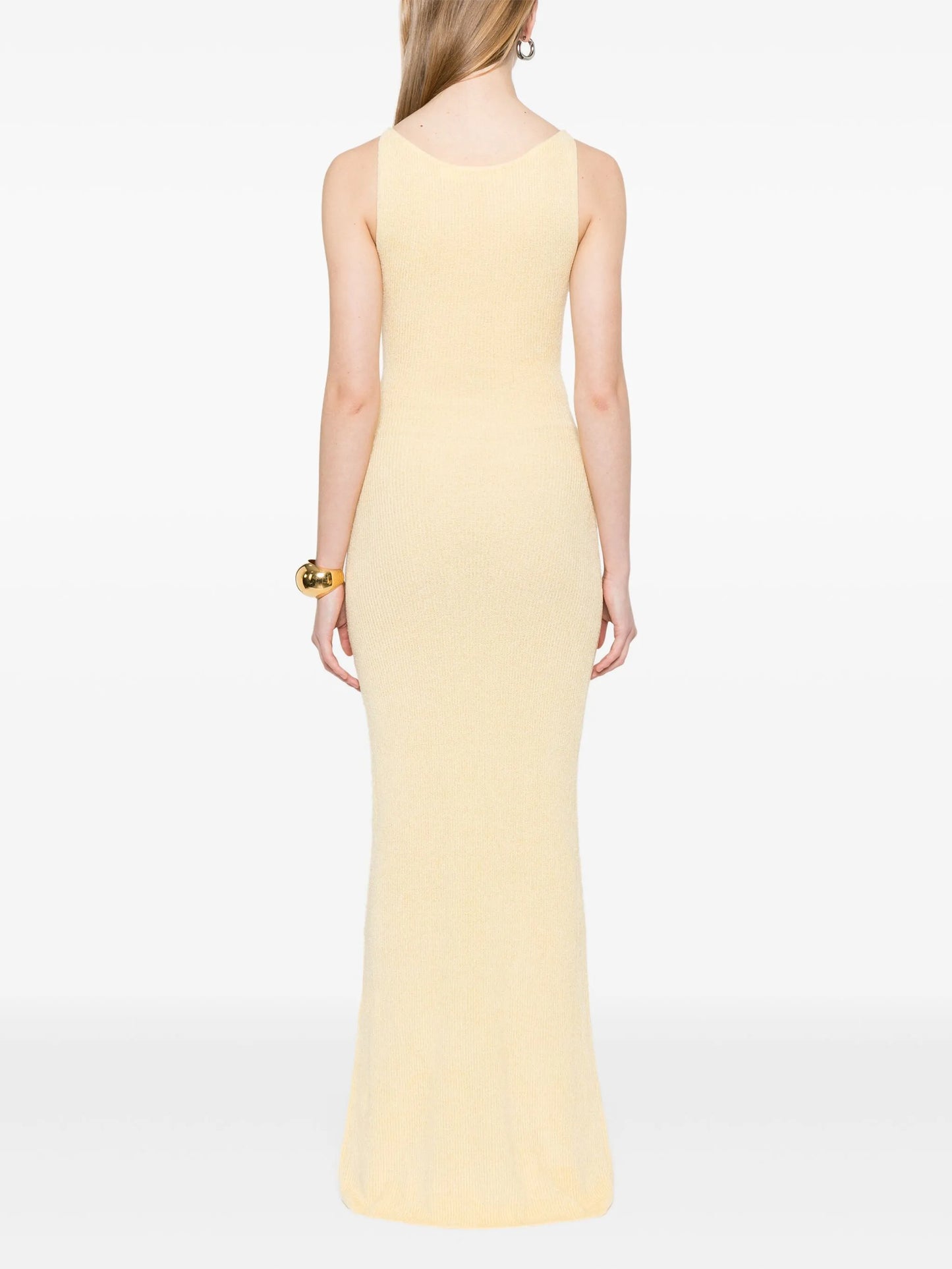 ribbed-knit maxi dress
