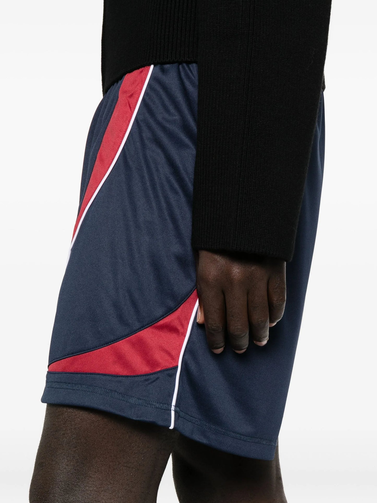 panelled football shorts