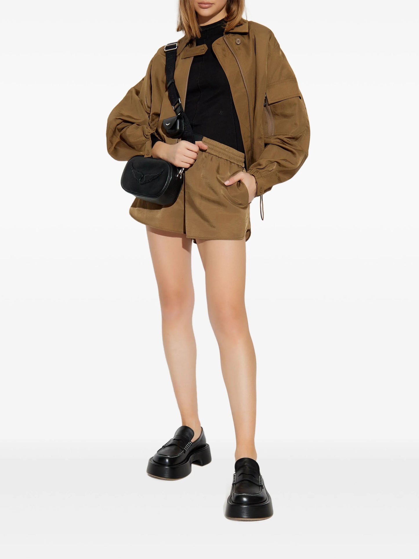 Creased MA1 bomber jacket