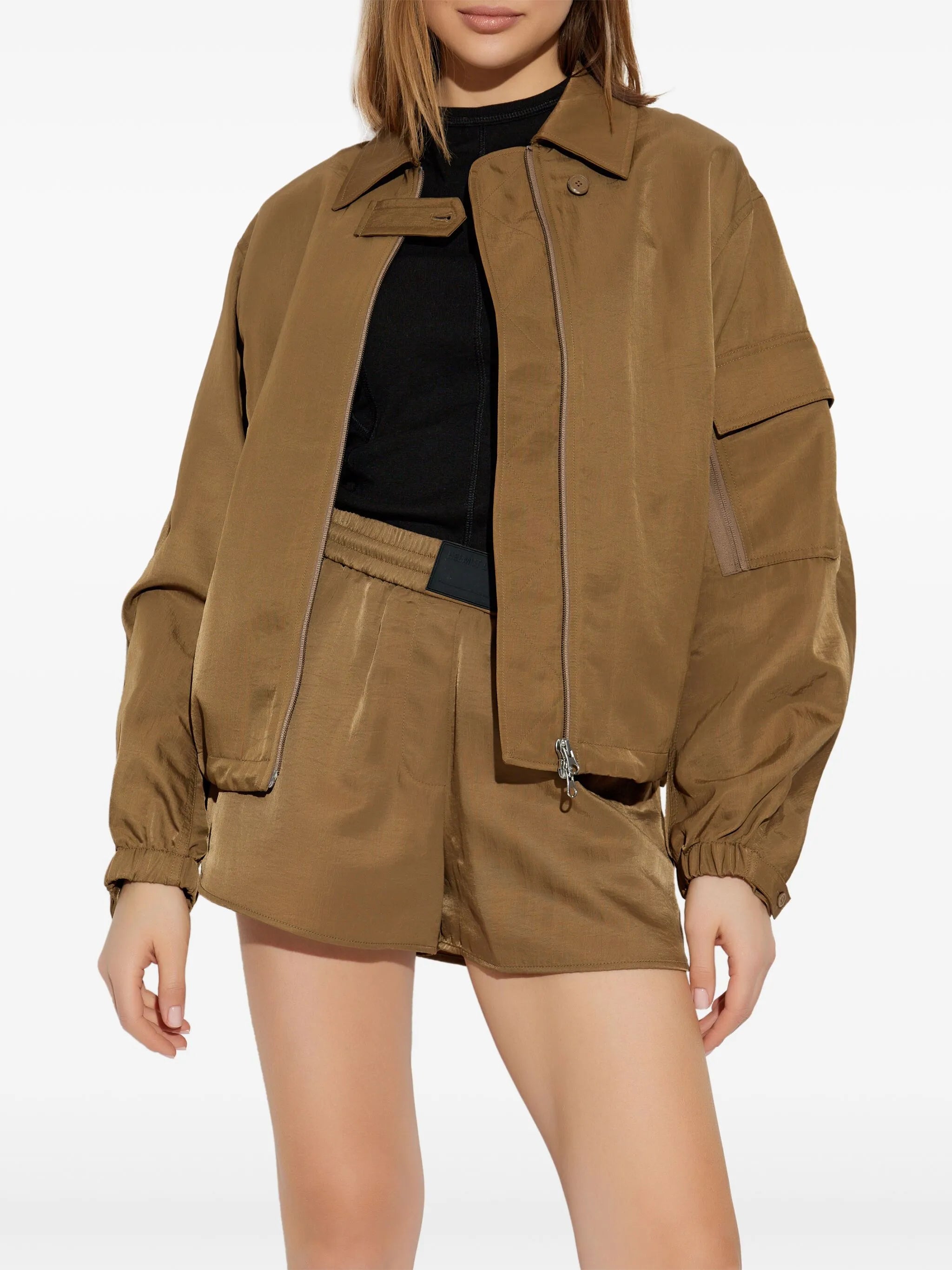 Creased MA1 bomber jacket