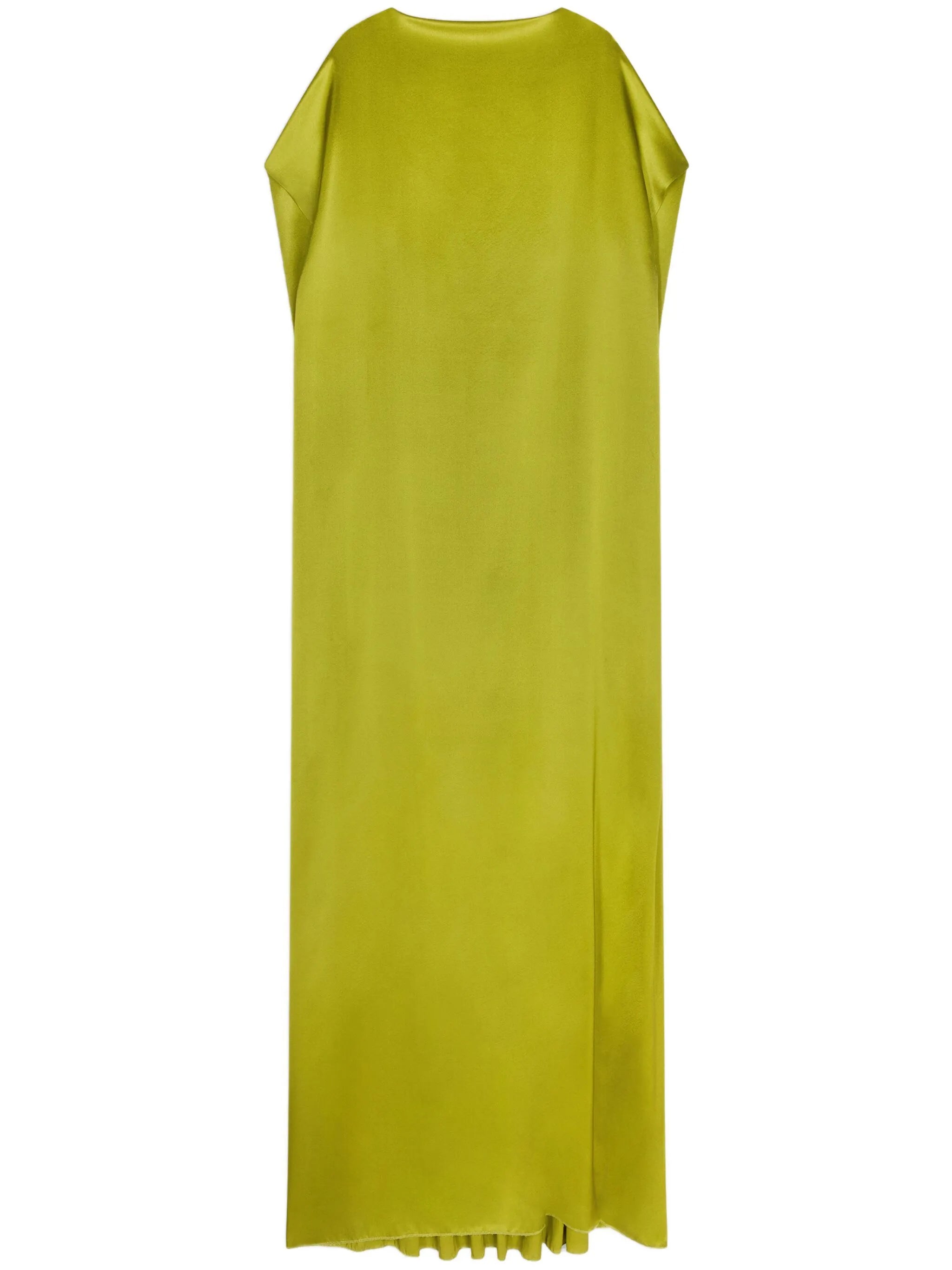 silk floor-length dress