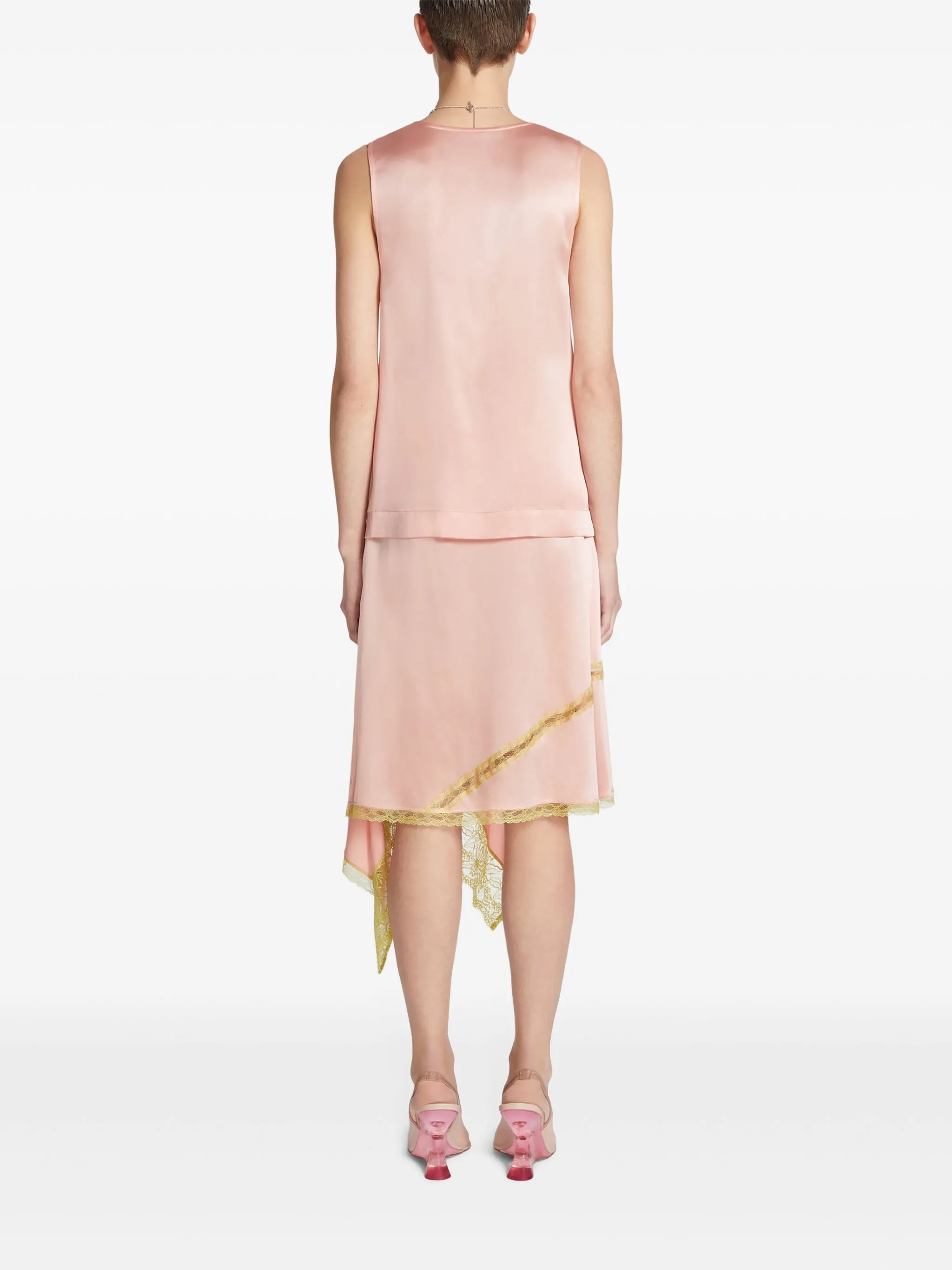 asymmetrical midi skirt