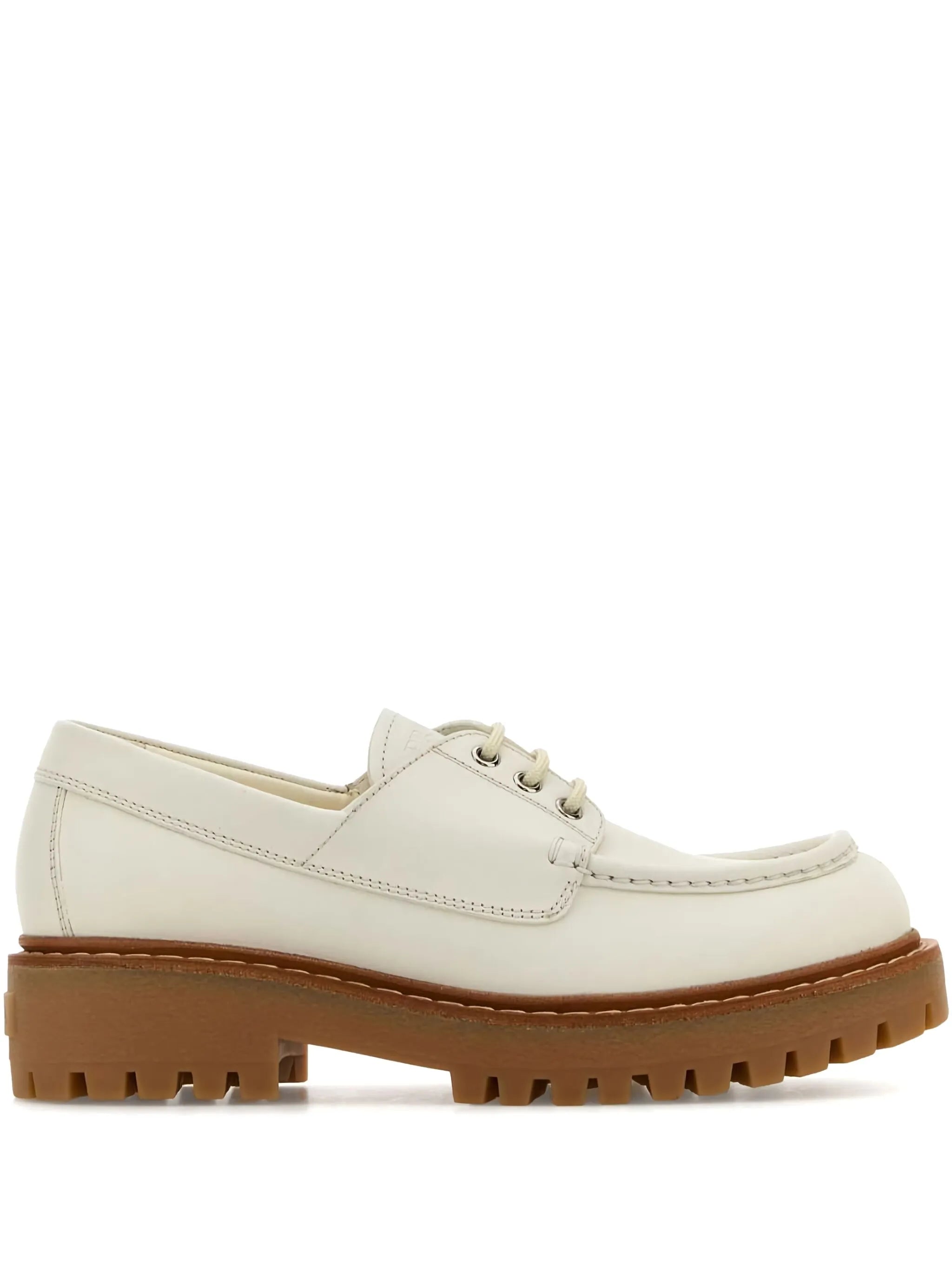 leather lace-up shoes
