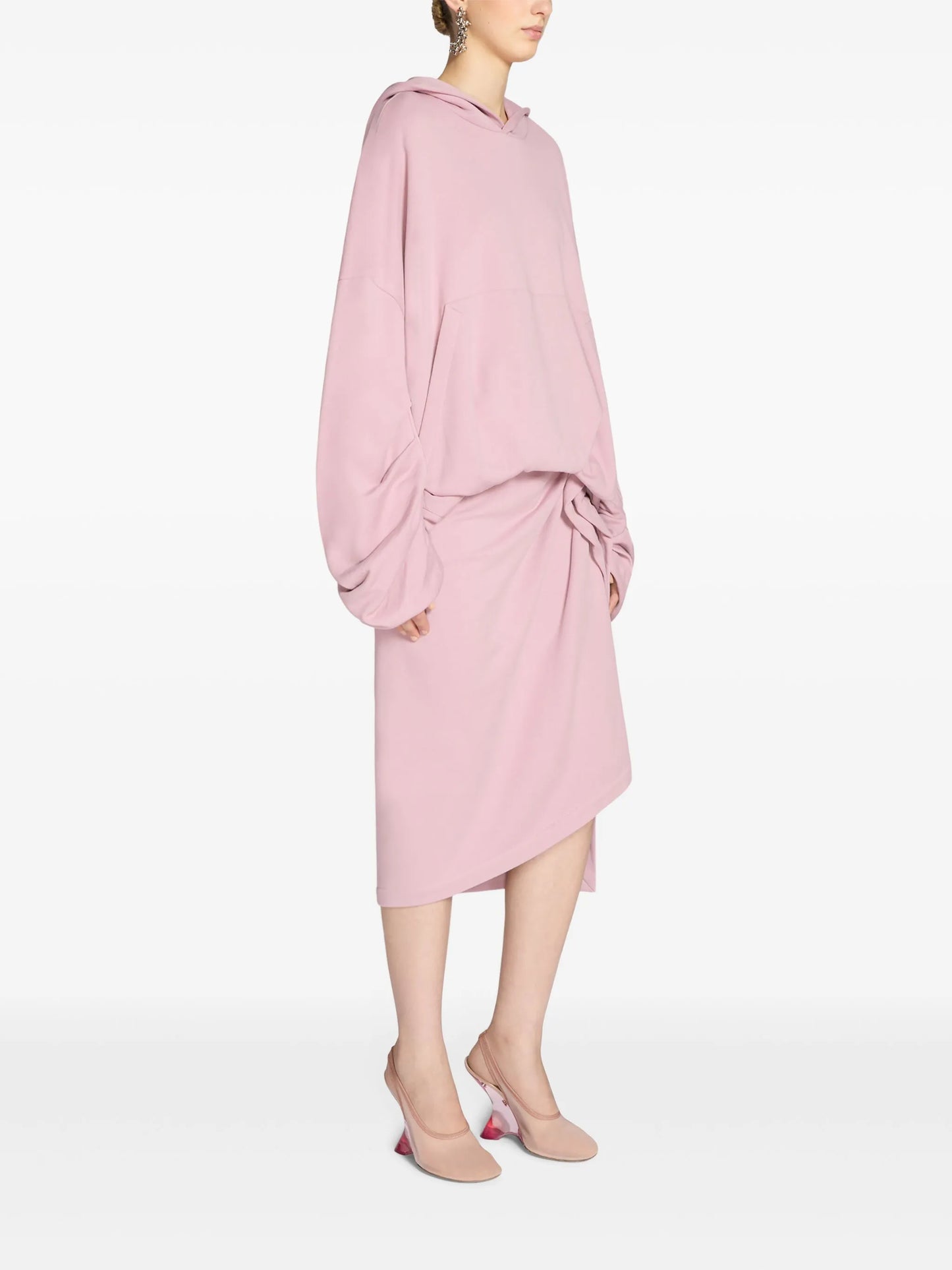 draped hoodie