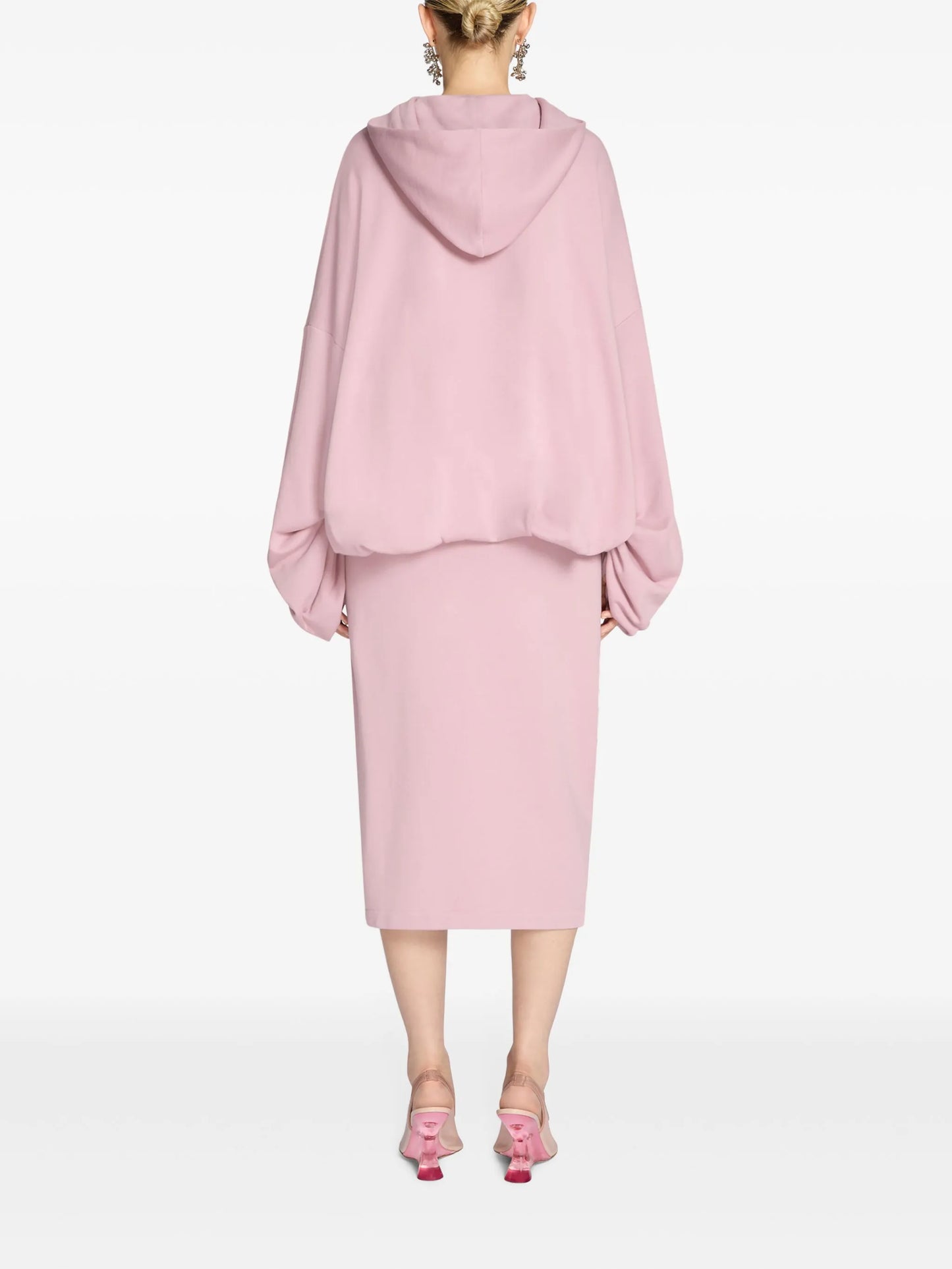 draped hoodie