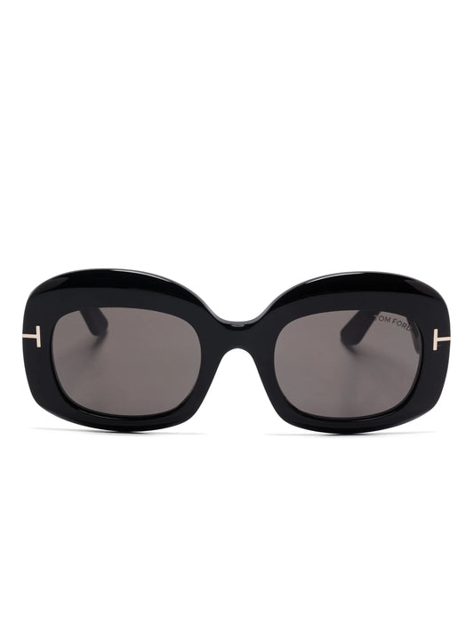 oval-frame sunglasses
