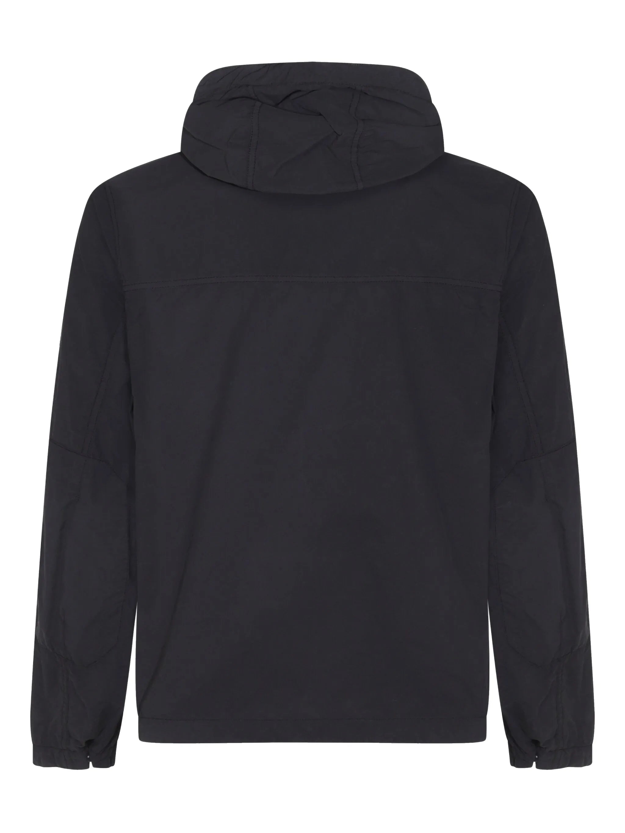 Compass-motif hooded jacket