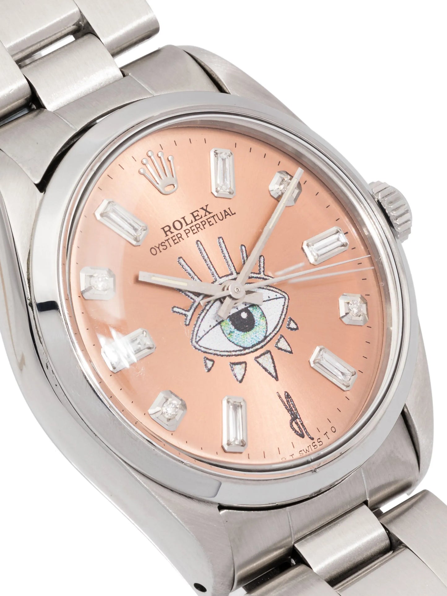 customised Rolex Oyster Perpetual Evil Eye 33mm