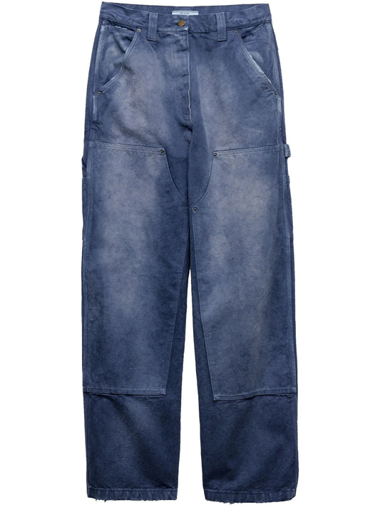 Triangle-logo cargo trousers