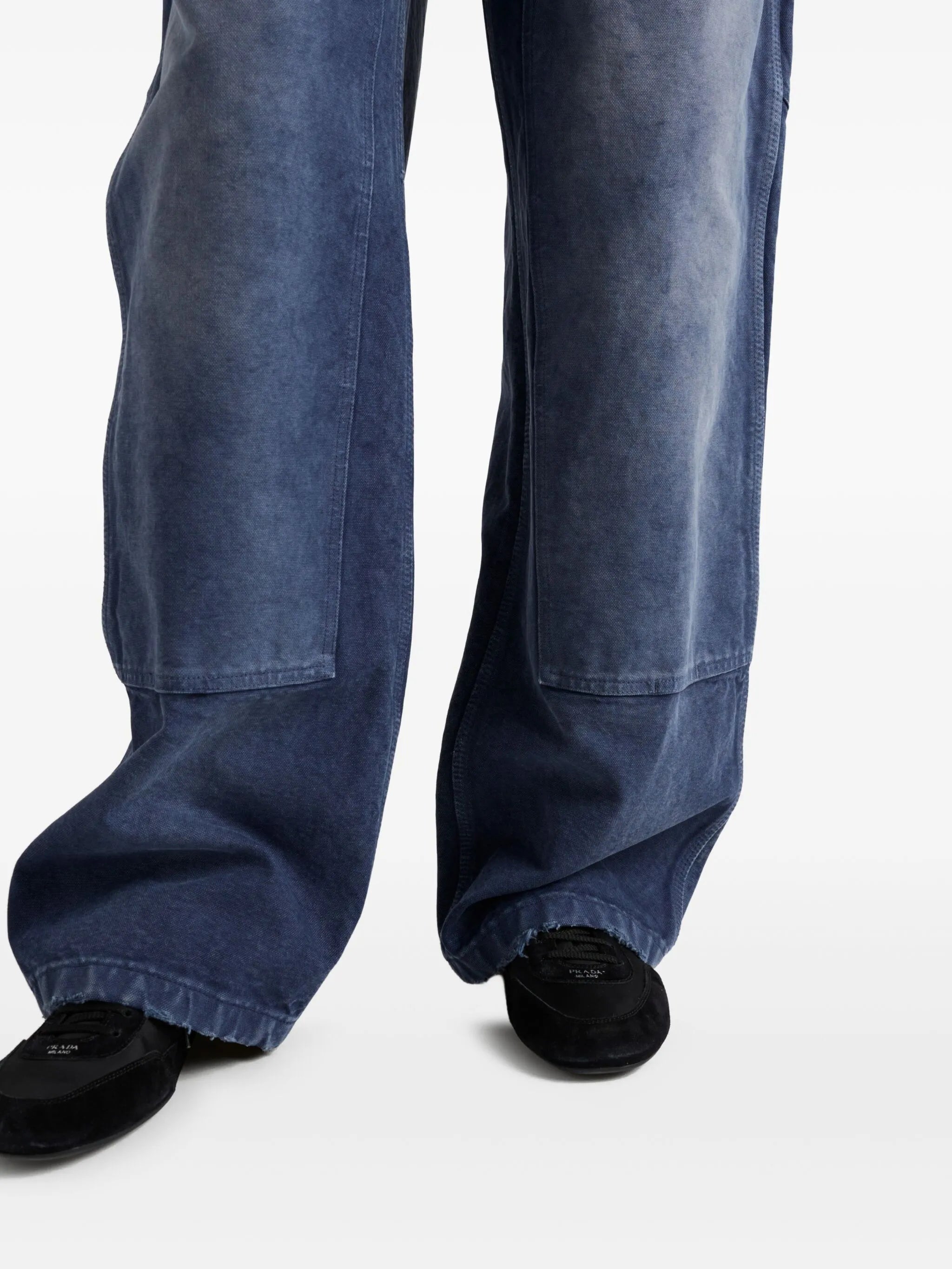 Triangle-logo cargo trousers