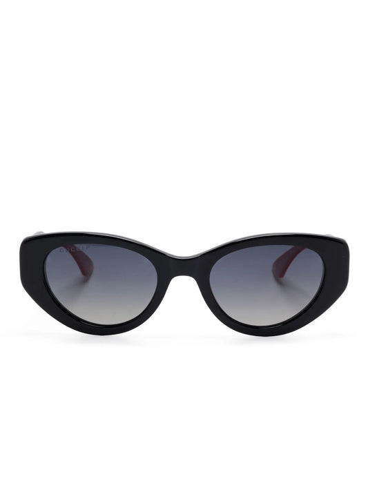 Interlocking G Web-stripe sunglasses