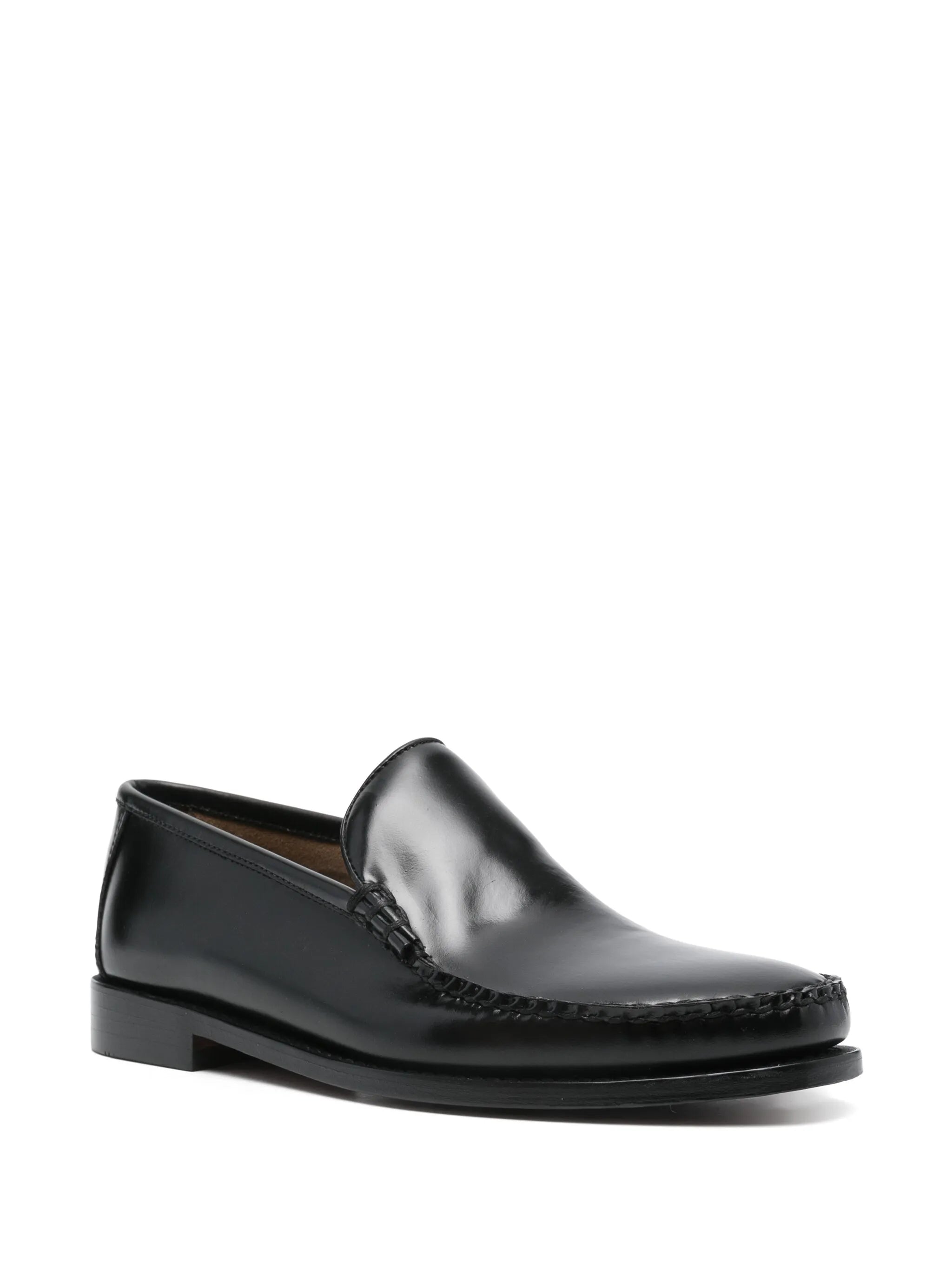 leather loafers
