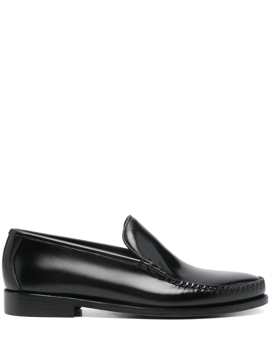 leather loafers