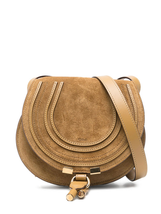 Marcie saddle suede crossbody bag