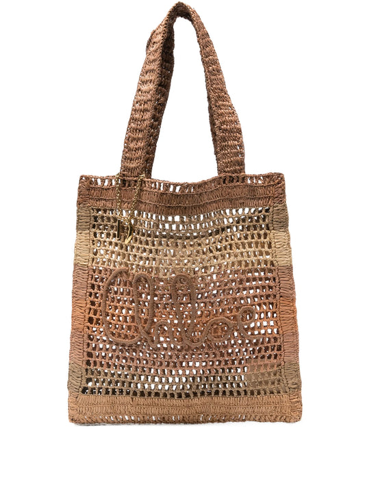 raffia tote bag