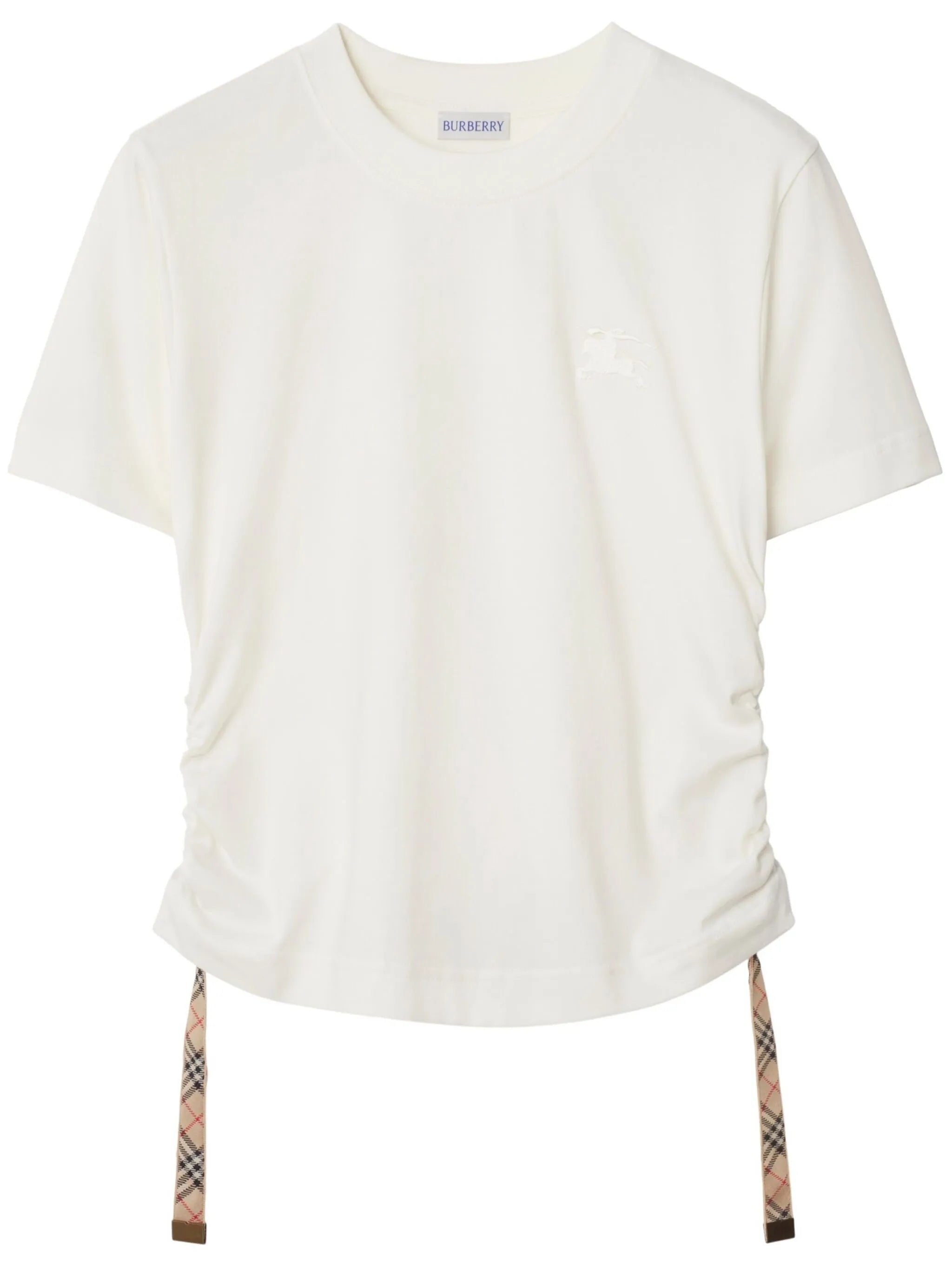 Check-trim T-shirt