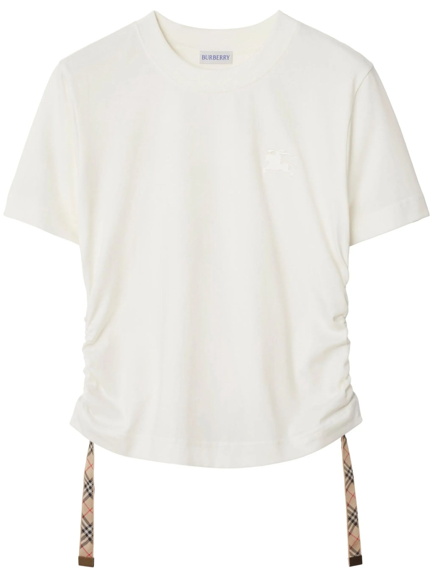 Check-trim T-shirt