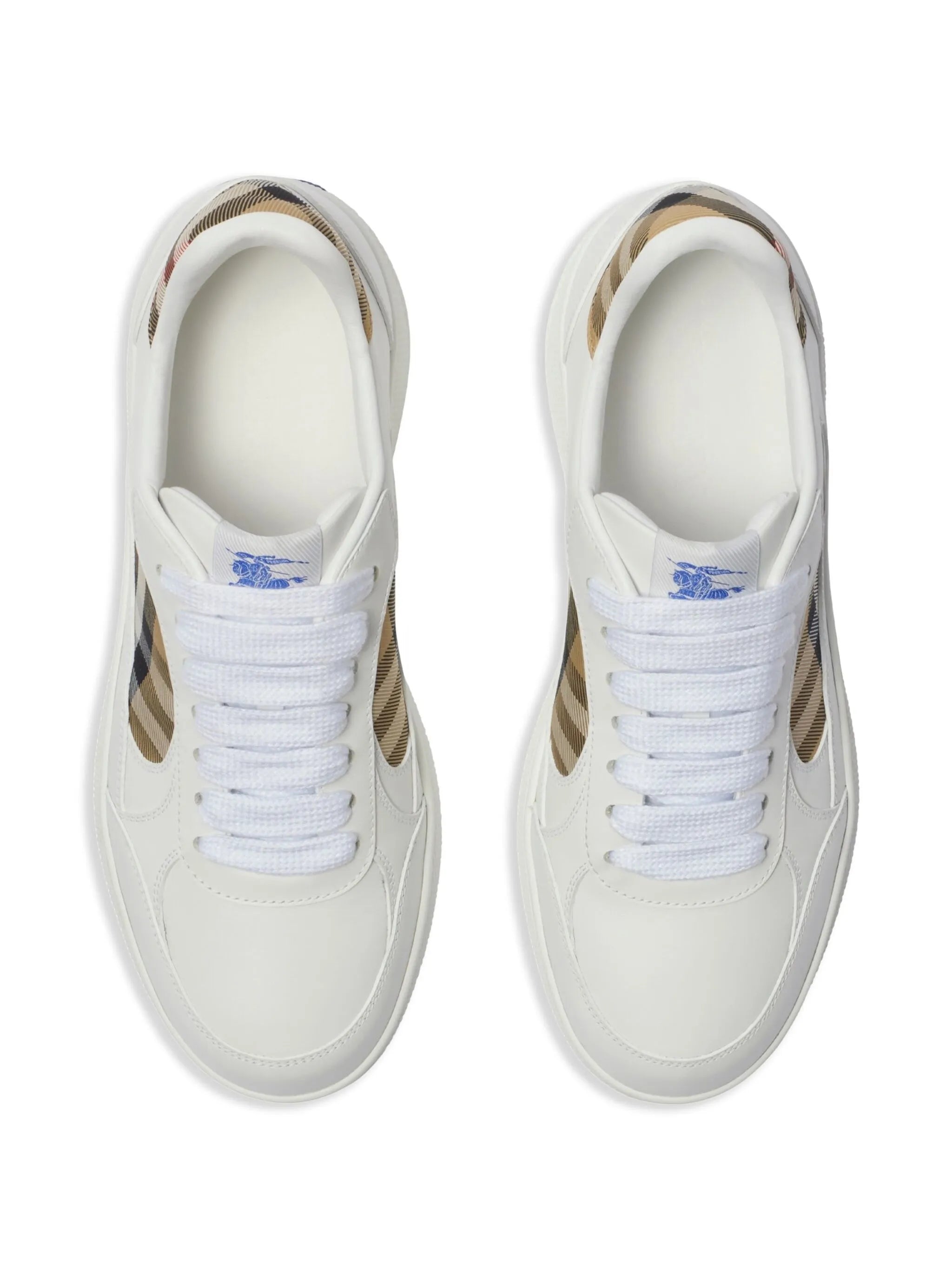 leather and Check Terrace sneakers