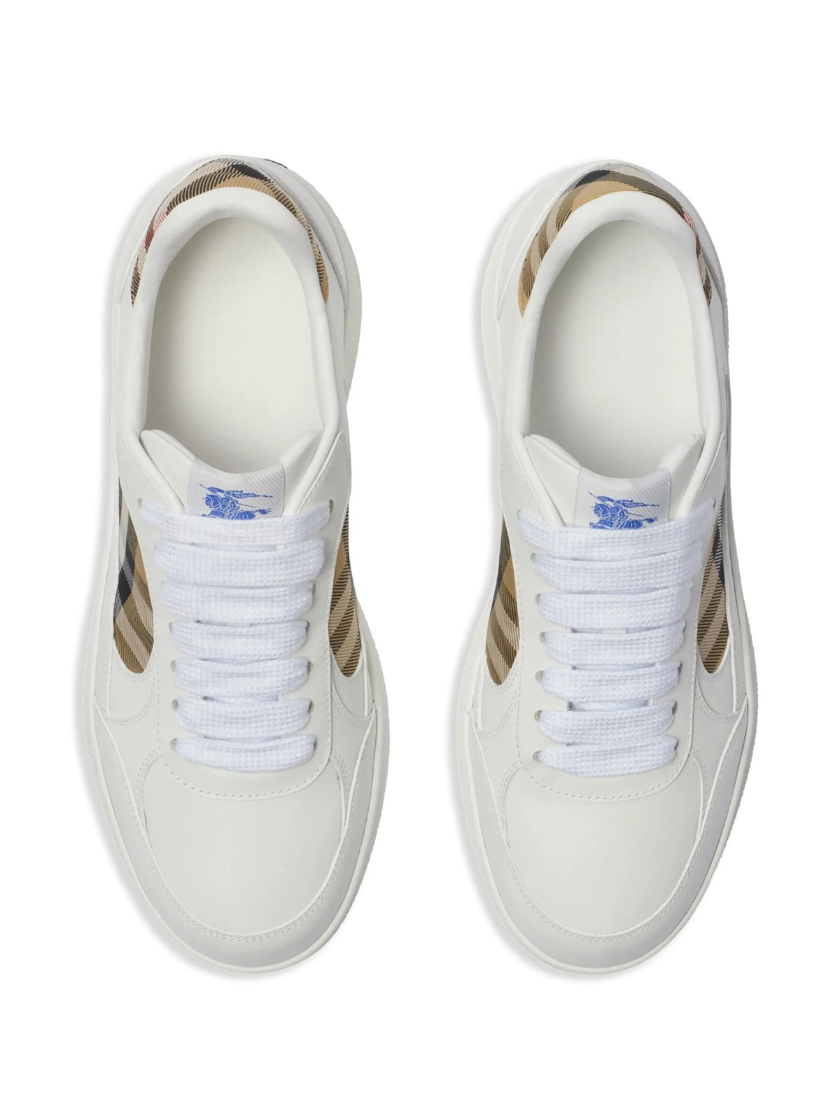 leather and Check Terrace sneakers