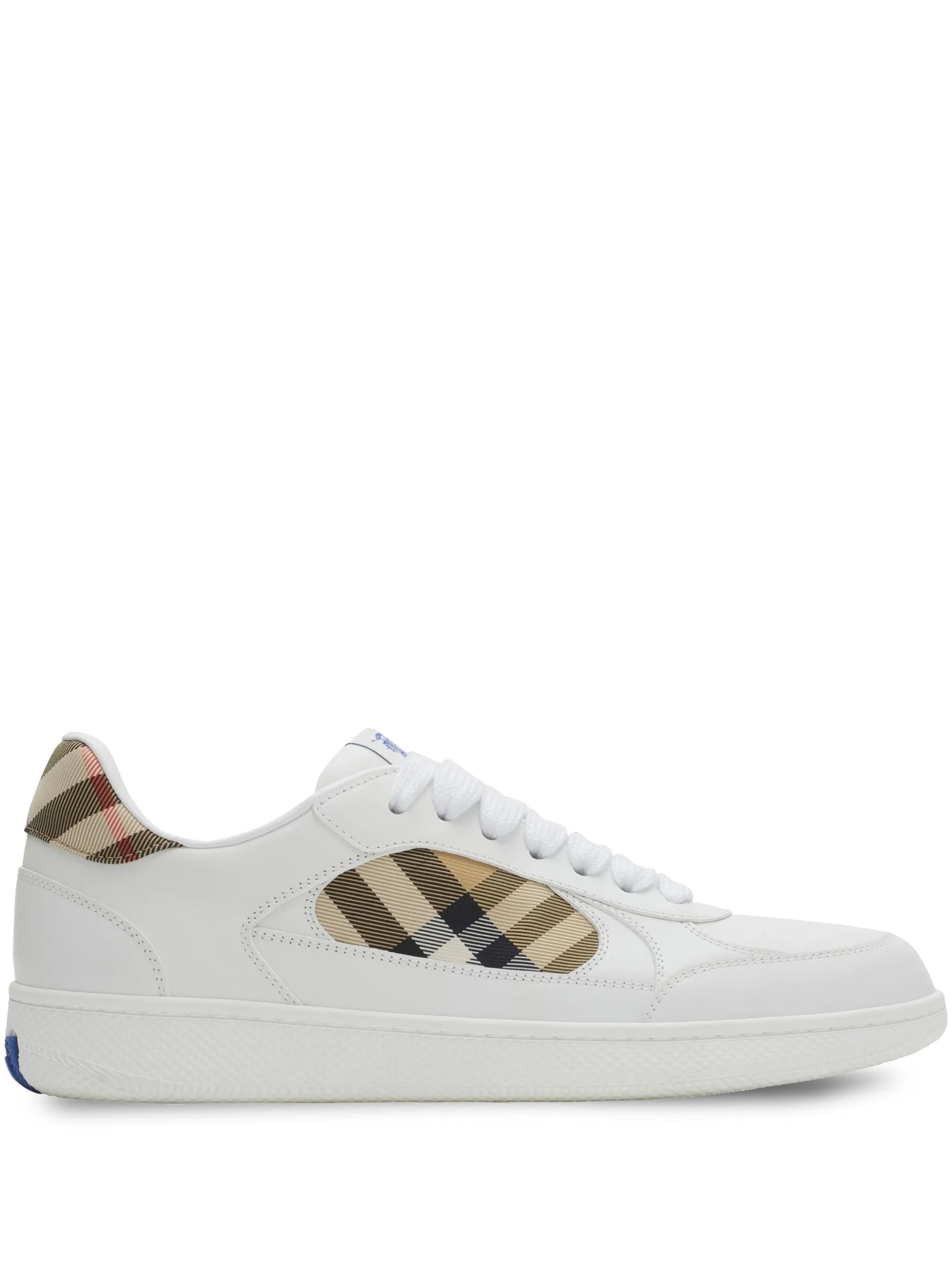 leather and Check Terrace sneakers