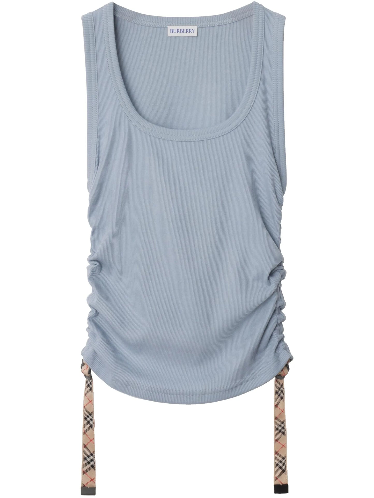 check-trim tank top