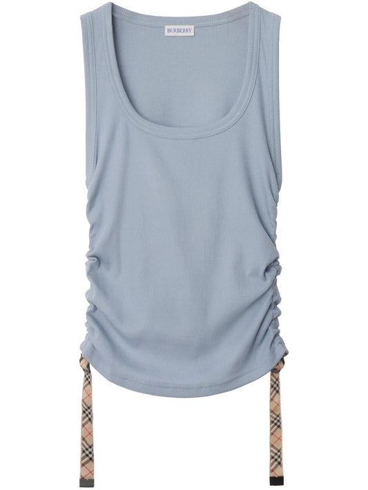 check-trim tank top