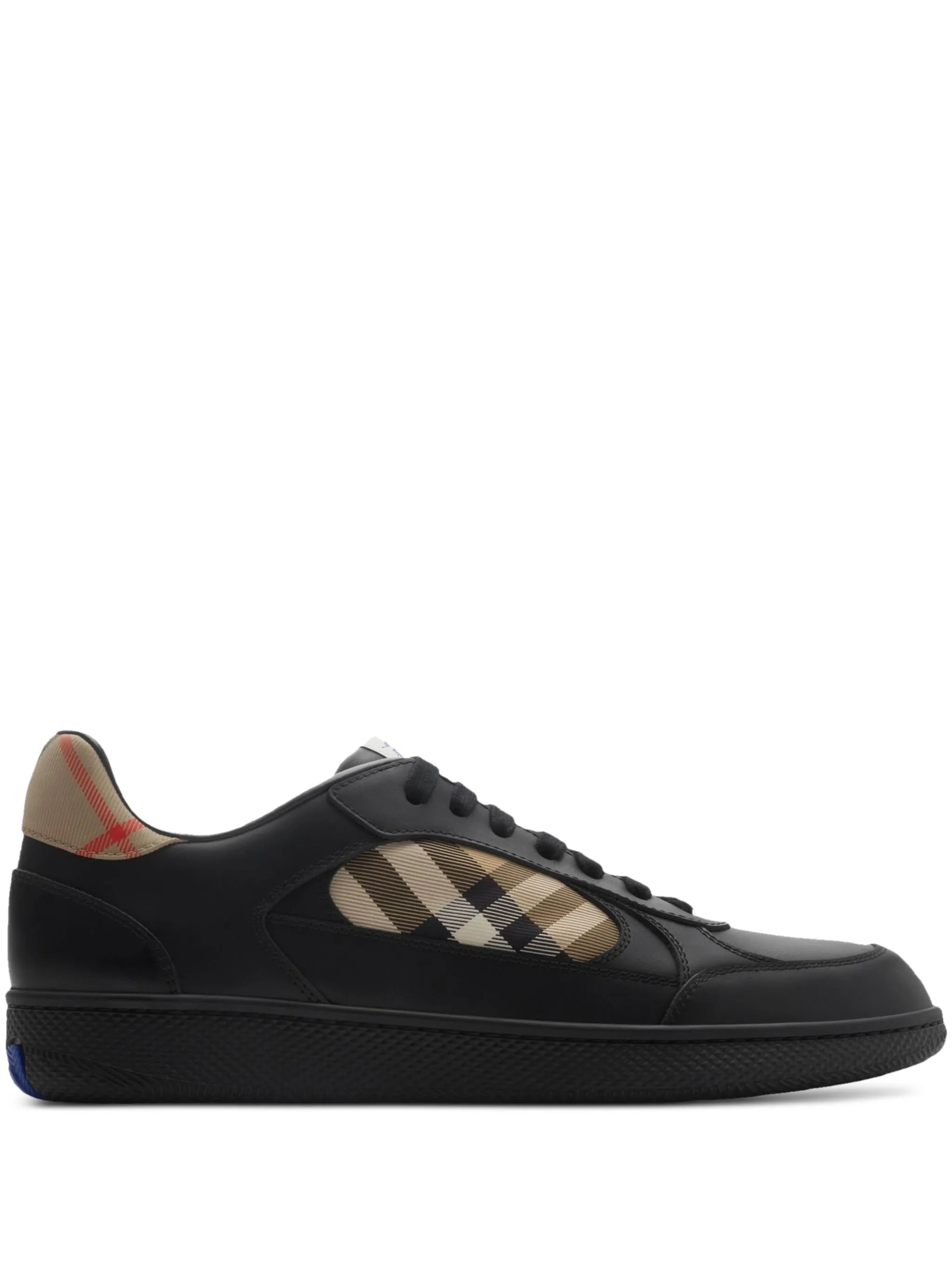 leather and Check Terrace sneakers