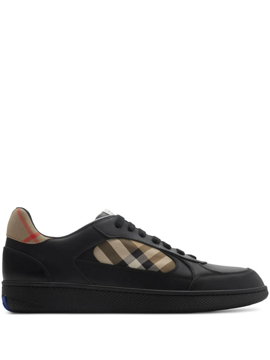 leather and Check Terrace sneakers