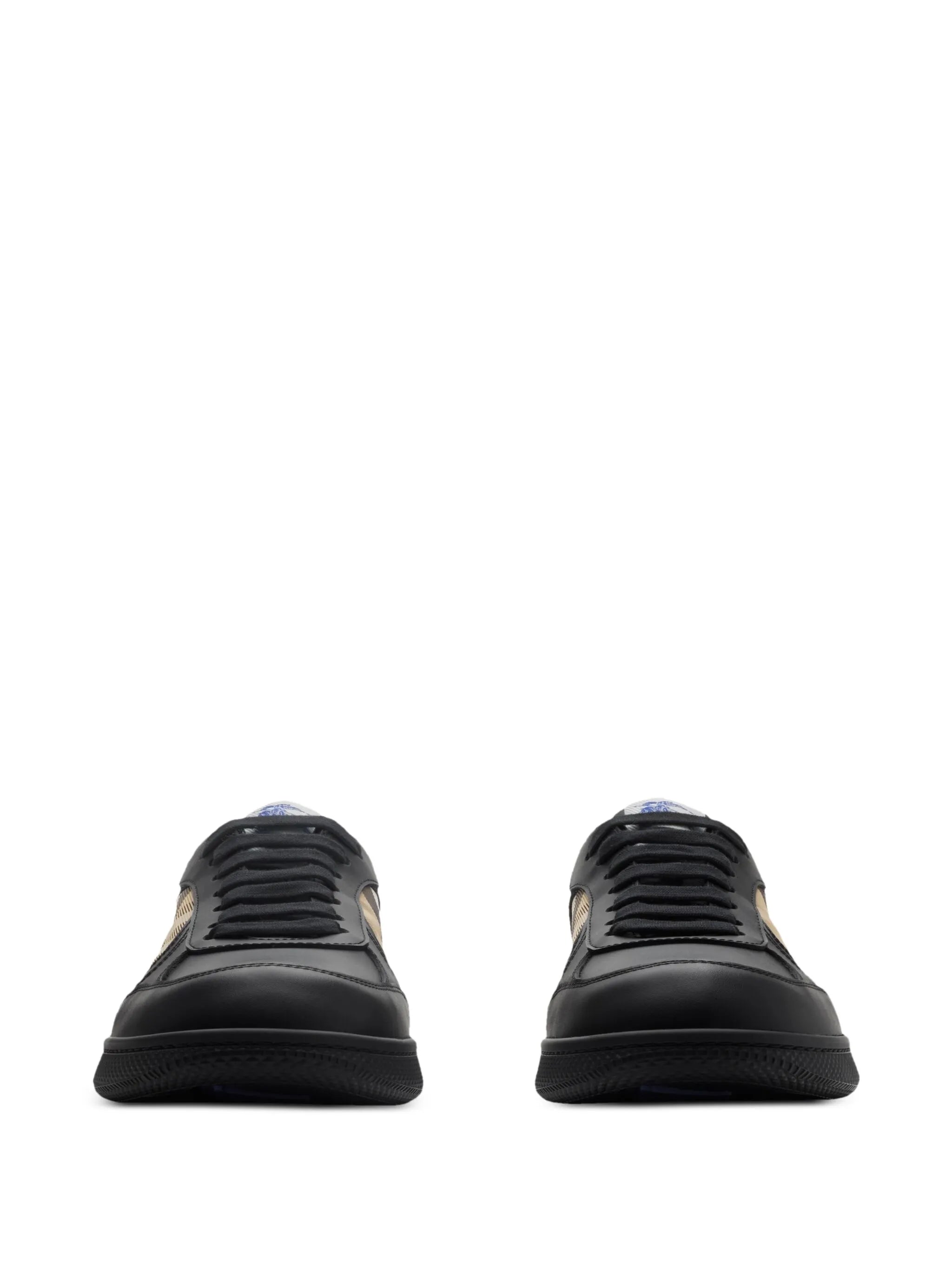 leather and Check Terrace sneakers