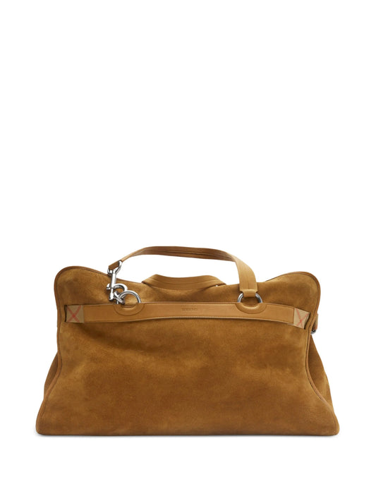 suede holdall bag