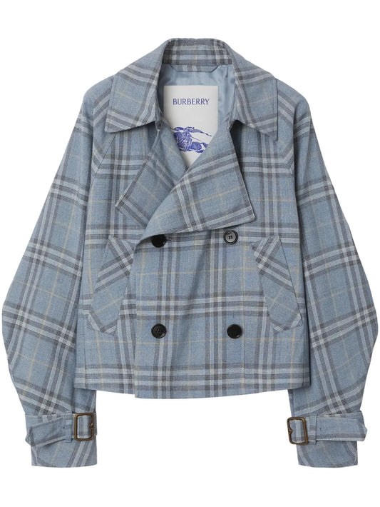 check trench jacket