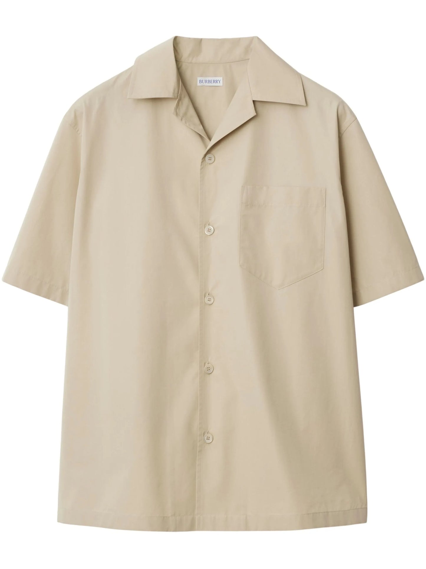 logo-embroidered shirt
