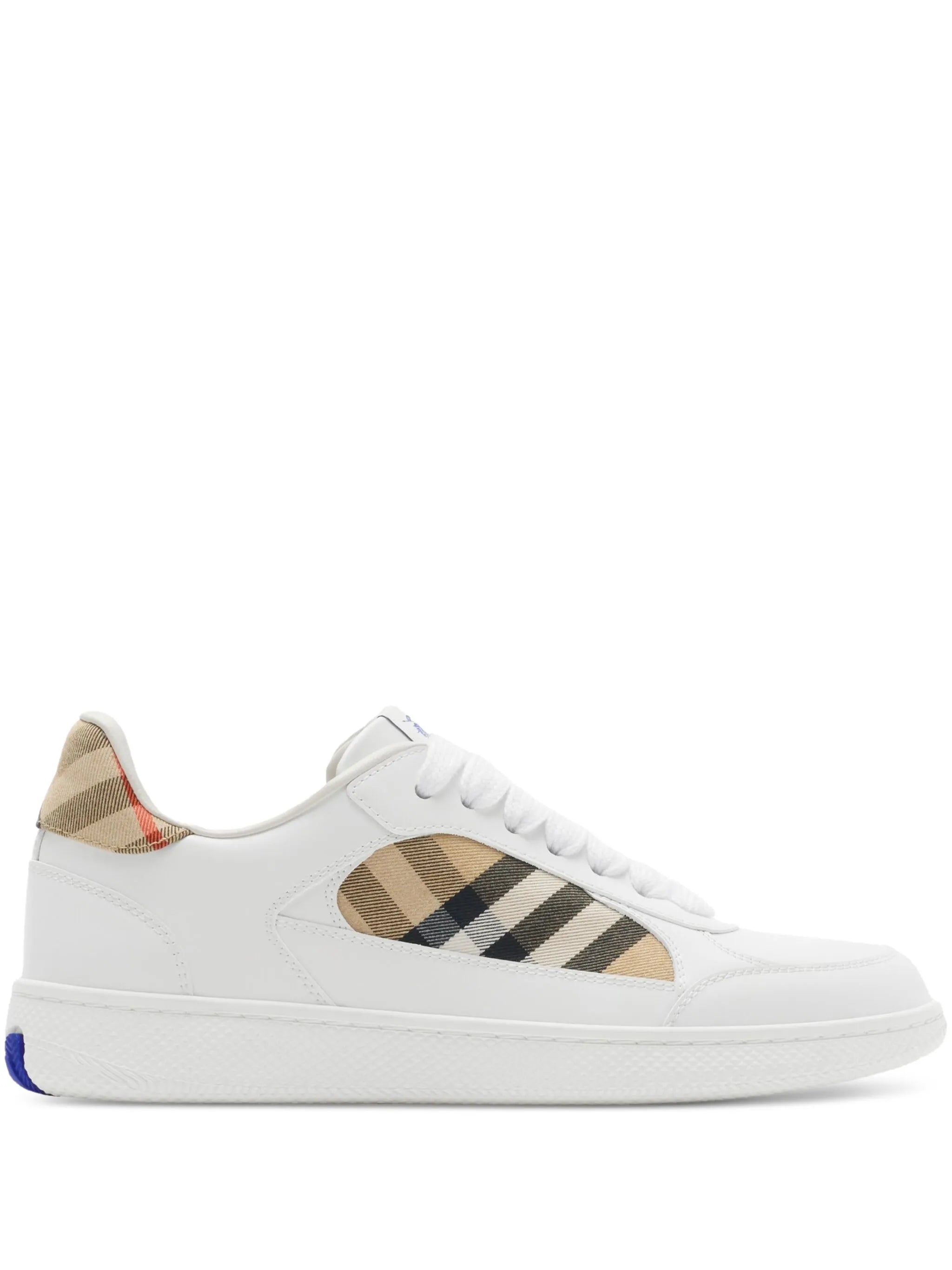 leather and Check Terrace sneakers