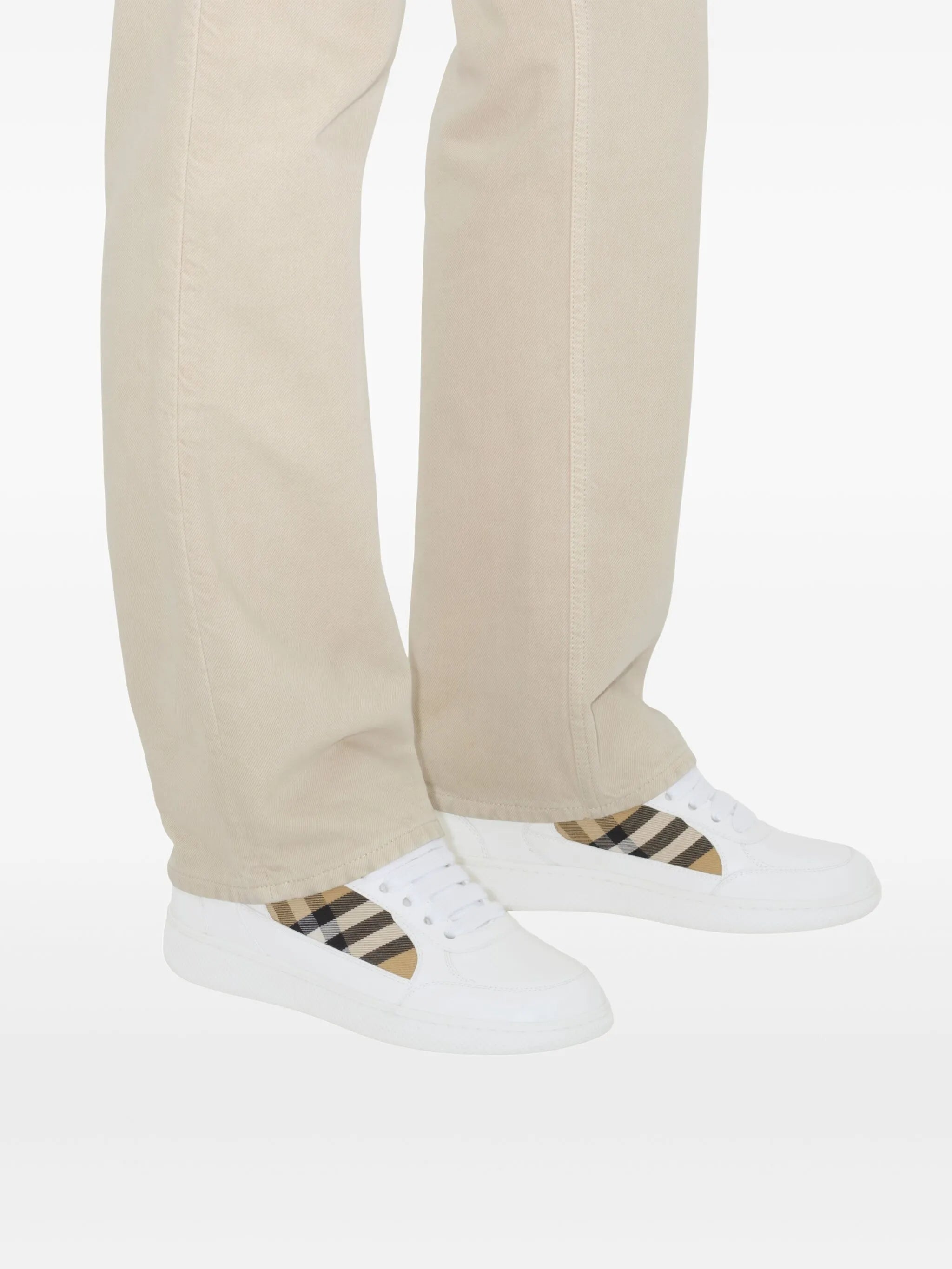 leather and Check Terrace sneakers