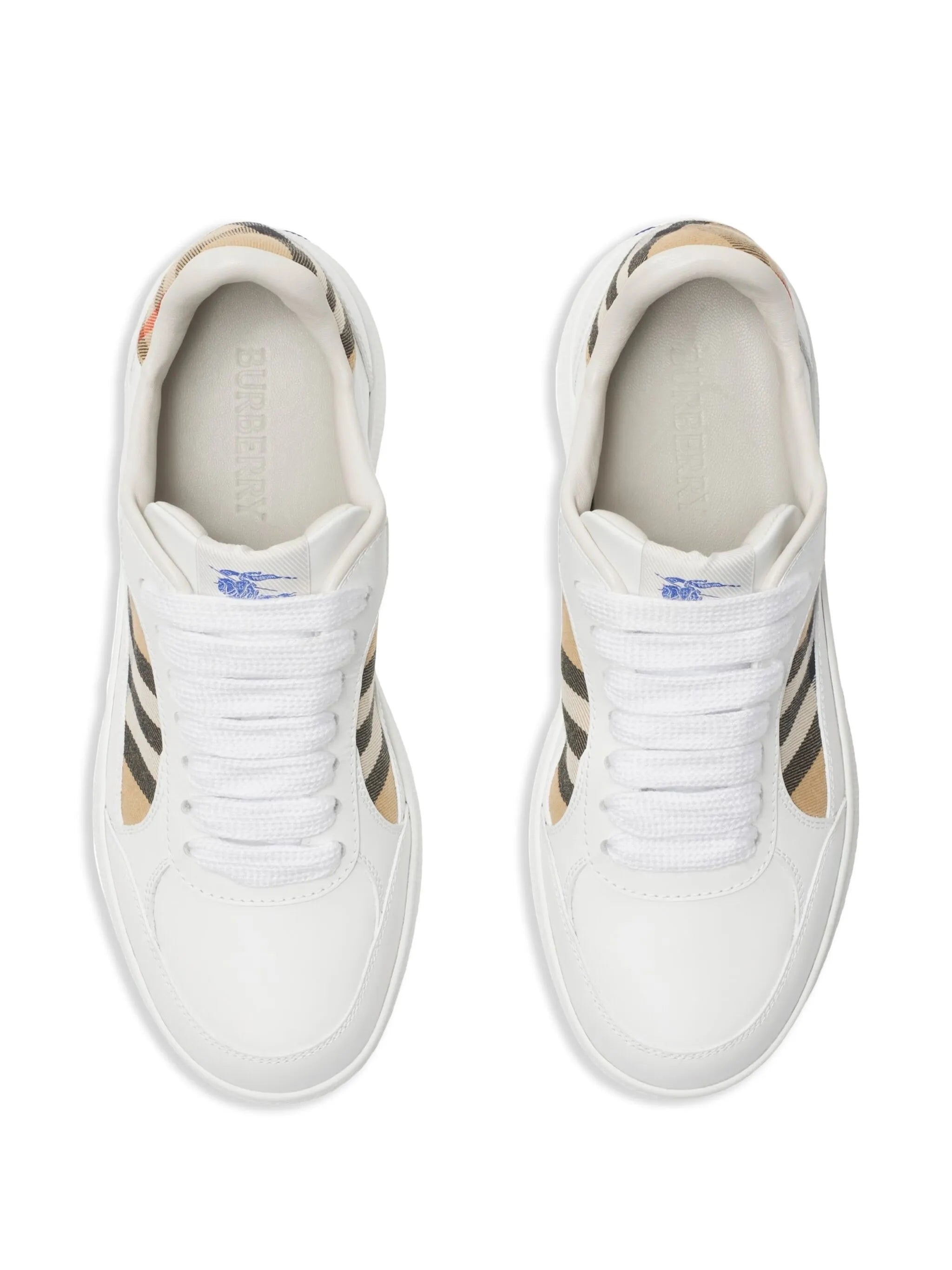 leather and Check Terrace sneakers