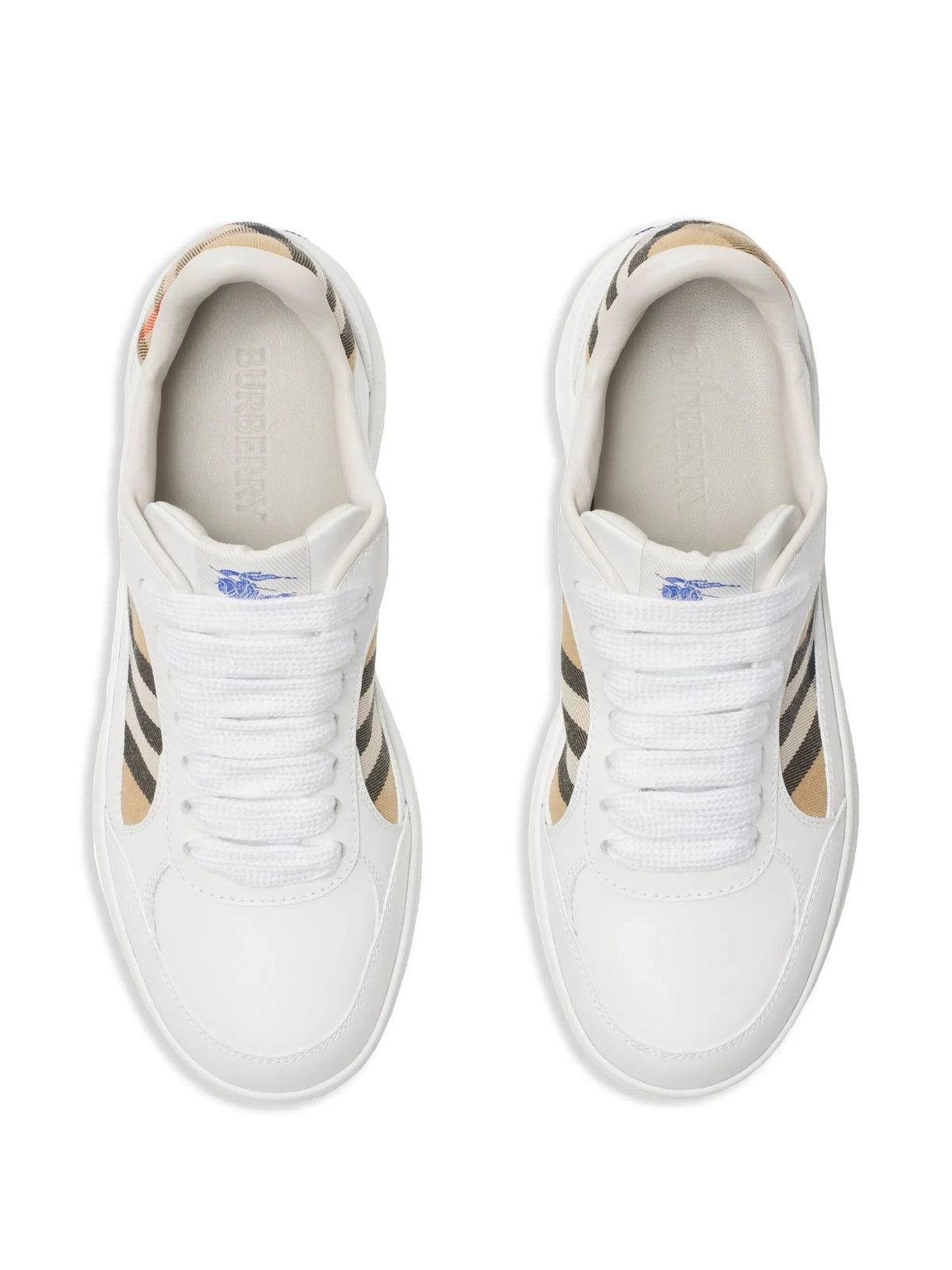 leather and Check Terrace sneakers