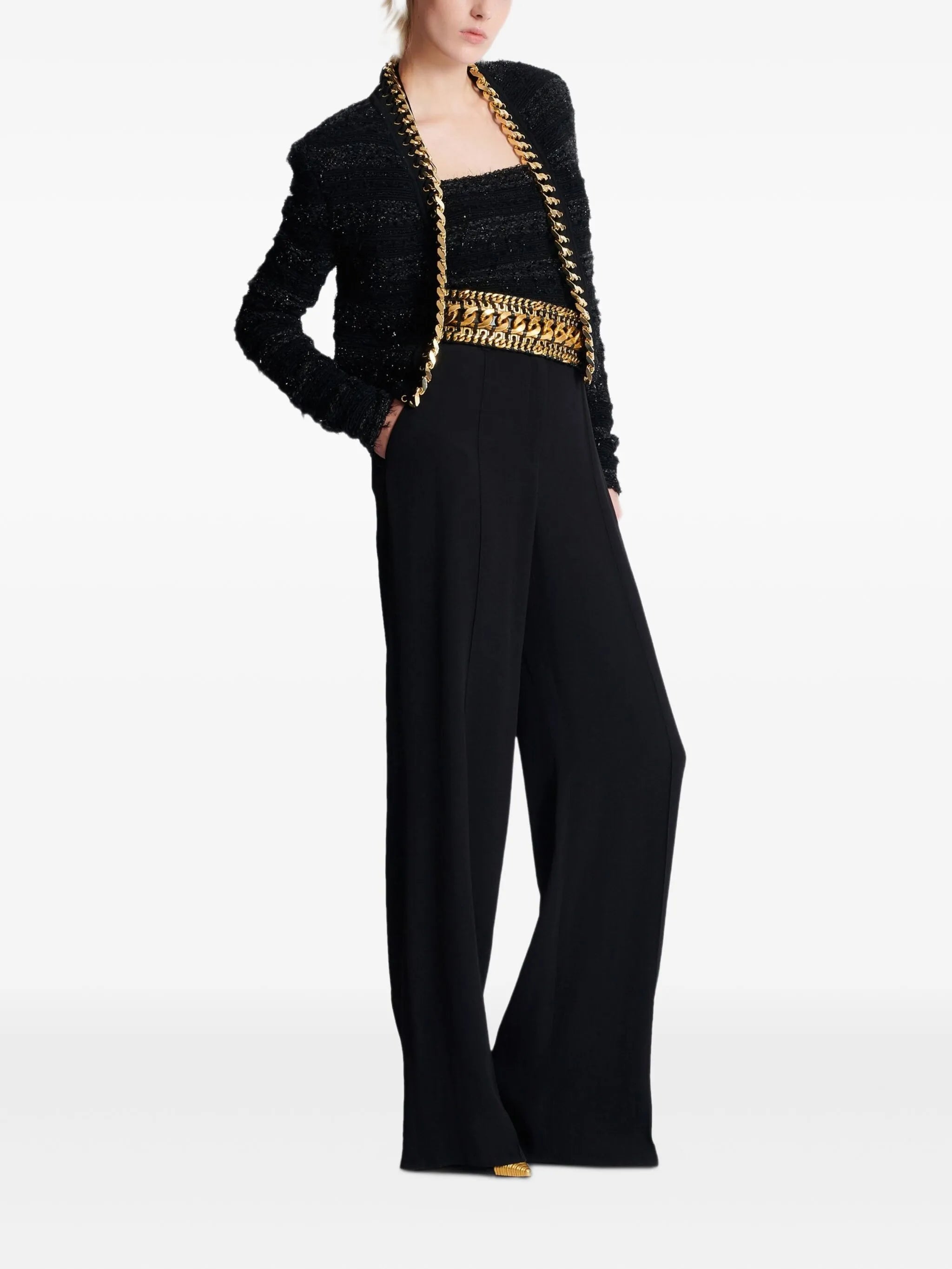 chain-detailing jacket