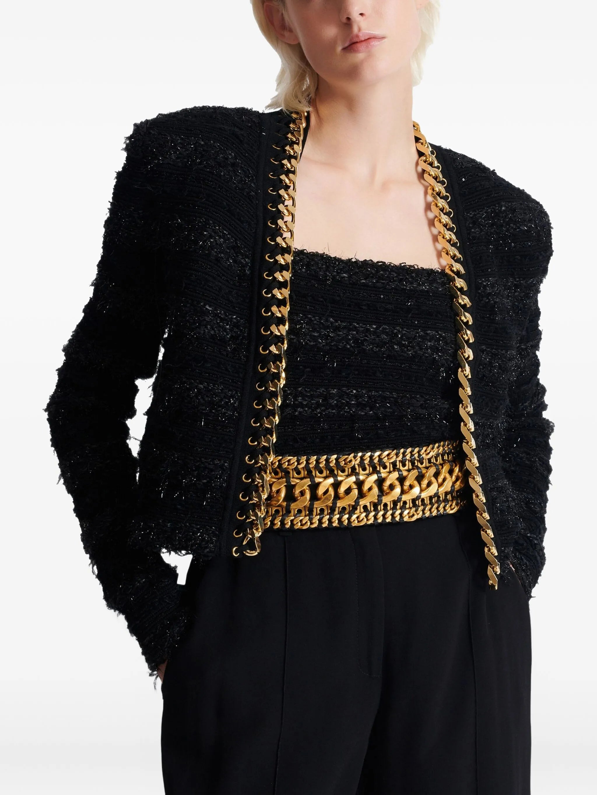 chain-detailing jacket