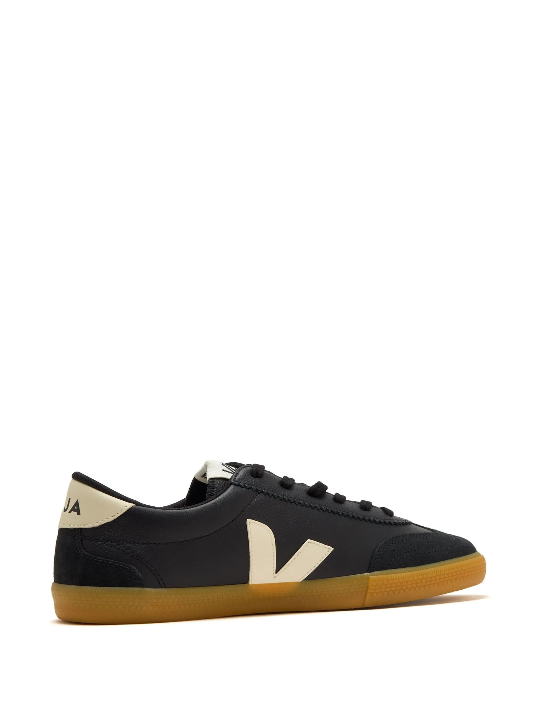 Volley leather black pierre sneakers