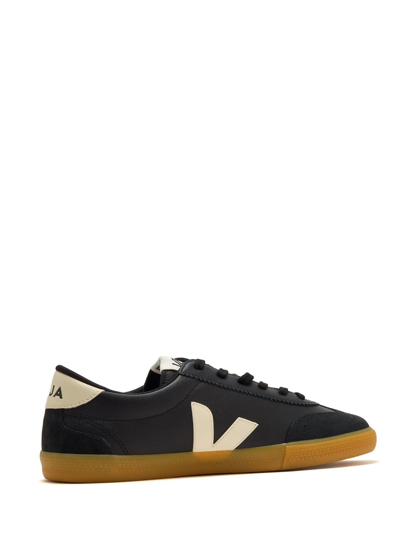 Volley leather black pierre sneakers